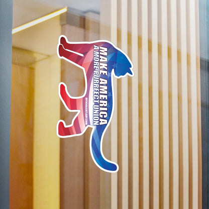 Make America A More Purrfect Union Cat Vinyl Cut Sticker