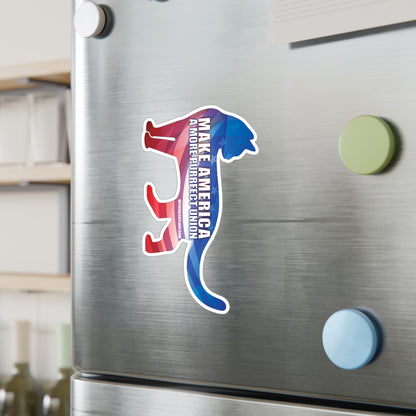 Make America A More Purrfect Union Cat Vinyl Cut Sticker