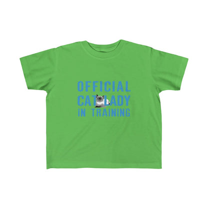 Official Cat Lady In Training Toddler Tee - Blue