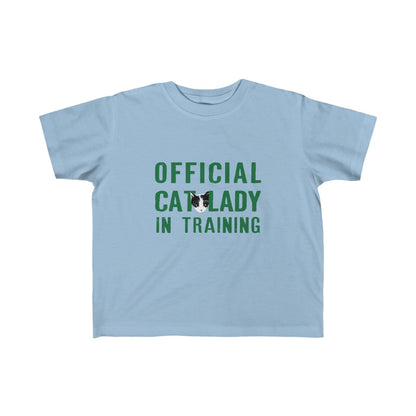 Official Cat Lady In Training Toddler Tee - Green